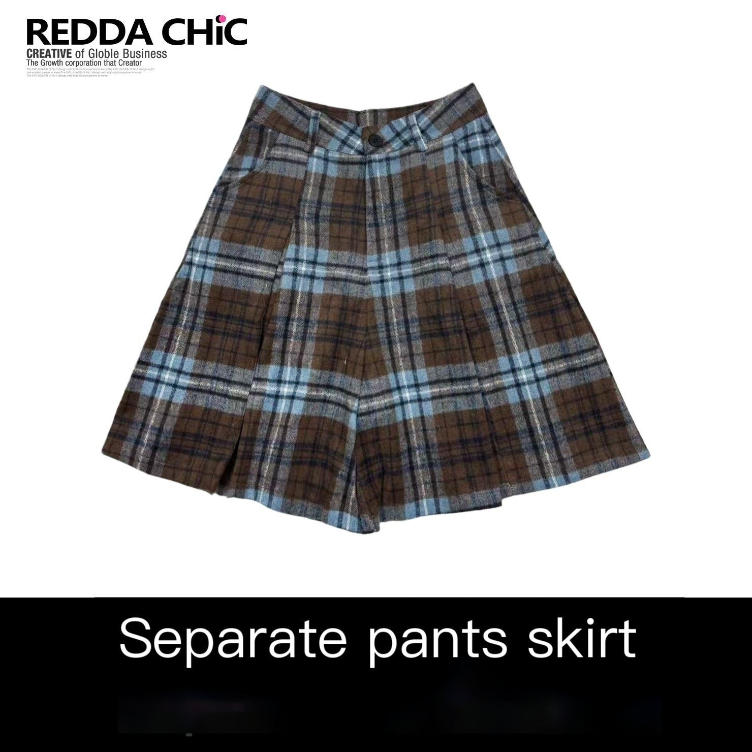 REDDACHIC_Colorblock_Plaid_A_Line_High_Waist_Women'S_Wool_Blend_Mini_Skirts_MISSTT