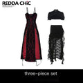 REDDACHIC_Dark_Gothic_Lace_Slit_Bodycon_Spaghetti_Strap_Women'S_Polyester_Maxi_Dresses_MISSTT