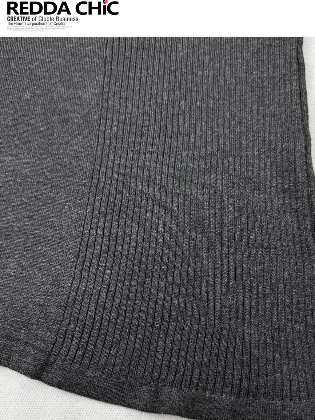 REDDACHIC Dark Gray Asymmetric Slim Batwing Mockneck Women'S Thin Long Sleeve T-Shirts