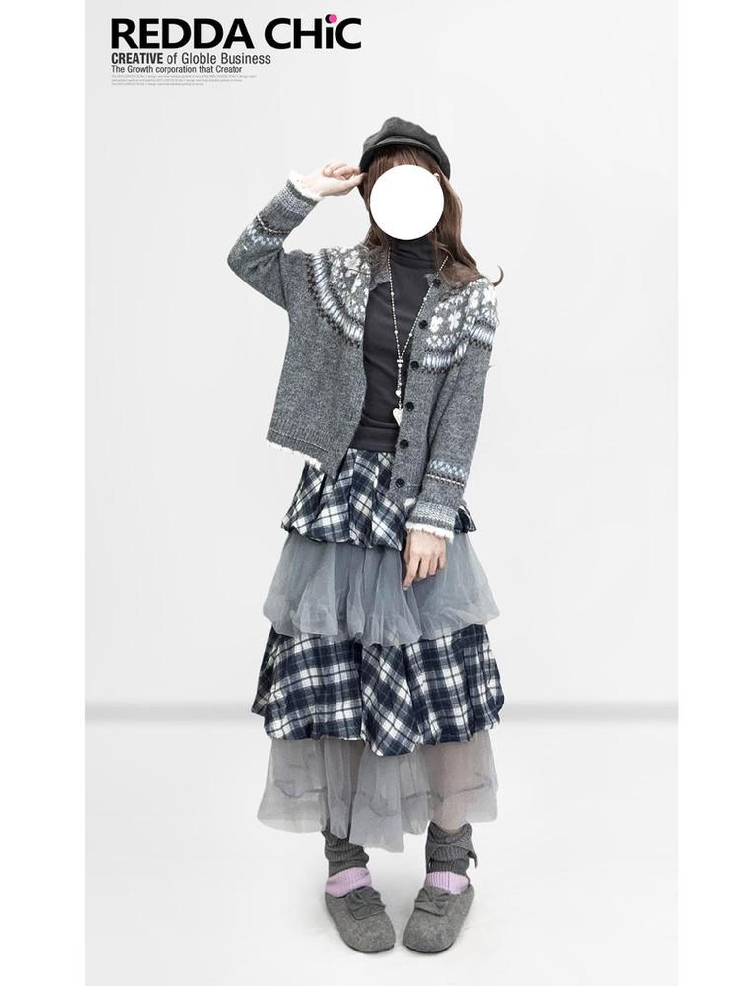 REDDACHIC Dark Gray High Neck Slim Y2K Vintage Women'S Derong Fleece Long Sleeve T-Shirts