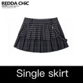 REDDACHIC_Dark_Gray_Plaid_Patchwork_Layered_High_Waist_Women'S_Wool_Blend_Mini_Skirts_MISSTT