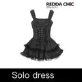 REDDACHIC_Dark_Striped_Gothic_Lace_Layered_Tiered_A_Line_Strappy_Women'S_Mini_Dresses_MISSTT