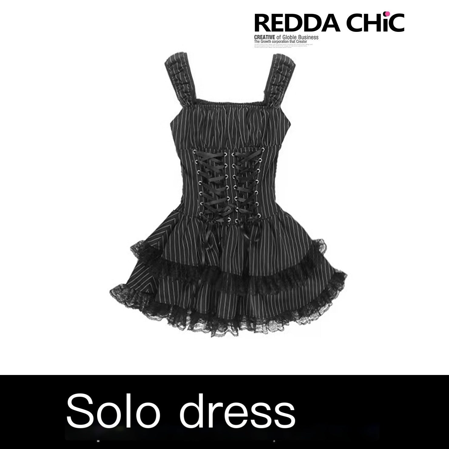 REDDACHIC_Dark_Striped_Gothic_Lace_Layered_Tiered_A_Line_Strappy_Women'S_Mini_Dresses_MISSTT