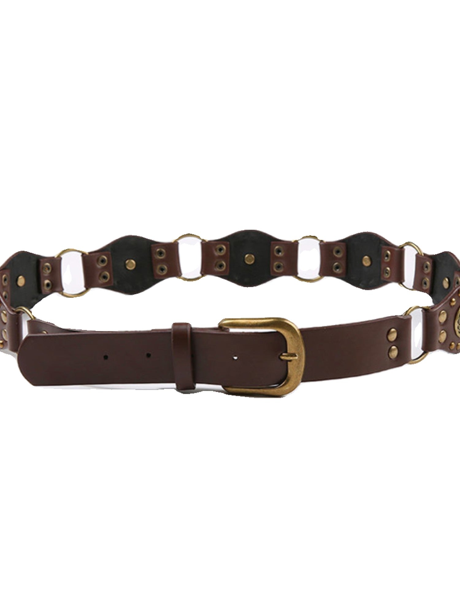 REDDACHIC Distressed Western Vintage Plain Round Buckle Adjustable Women'S Soft Pu Belts