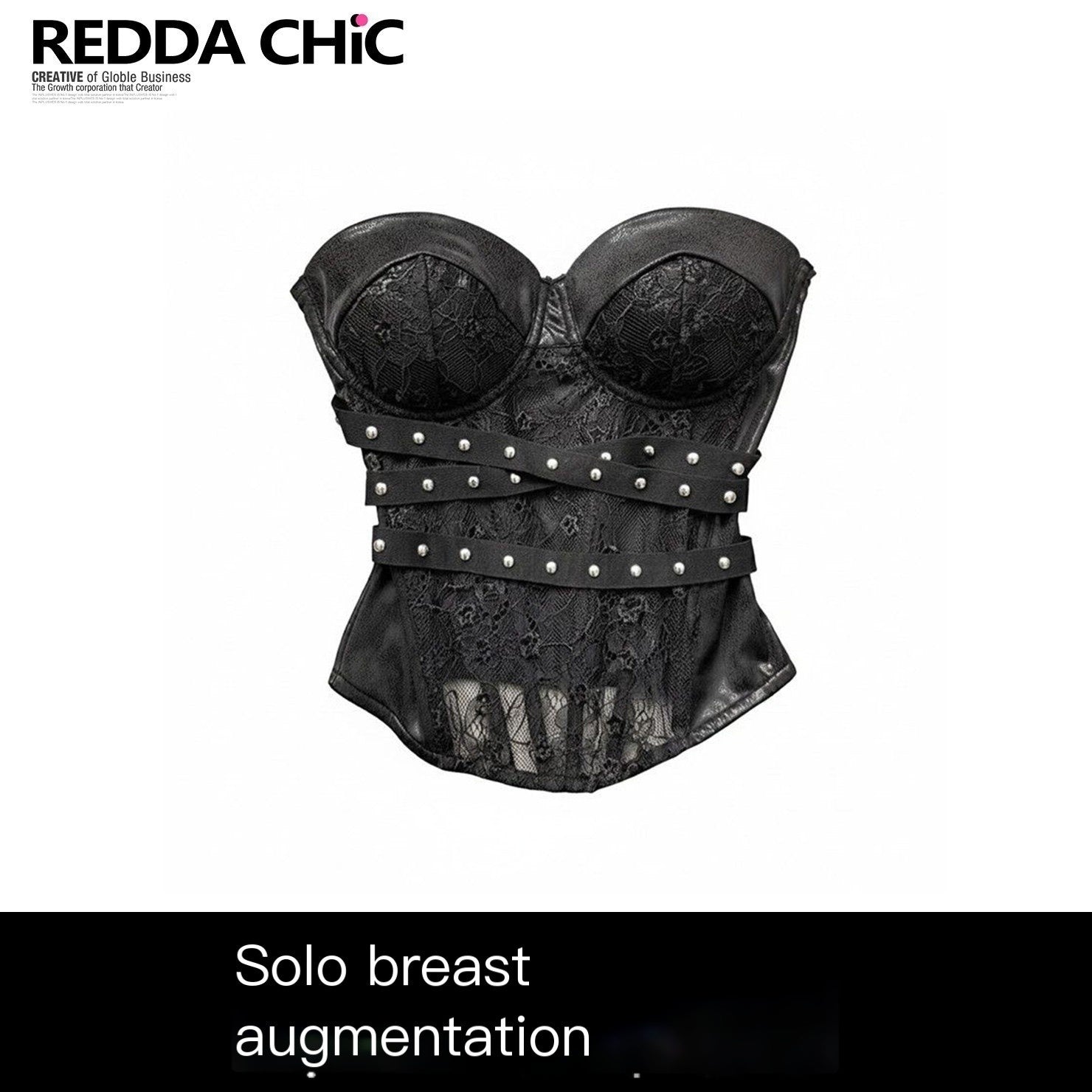 REDDACHIC_Goth_Boned_Lace_Asymmetrical_Padded_Women'S_Leather_Tube_Tops_/_Bandeaus_MISSTT