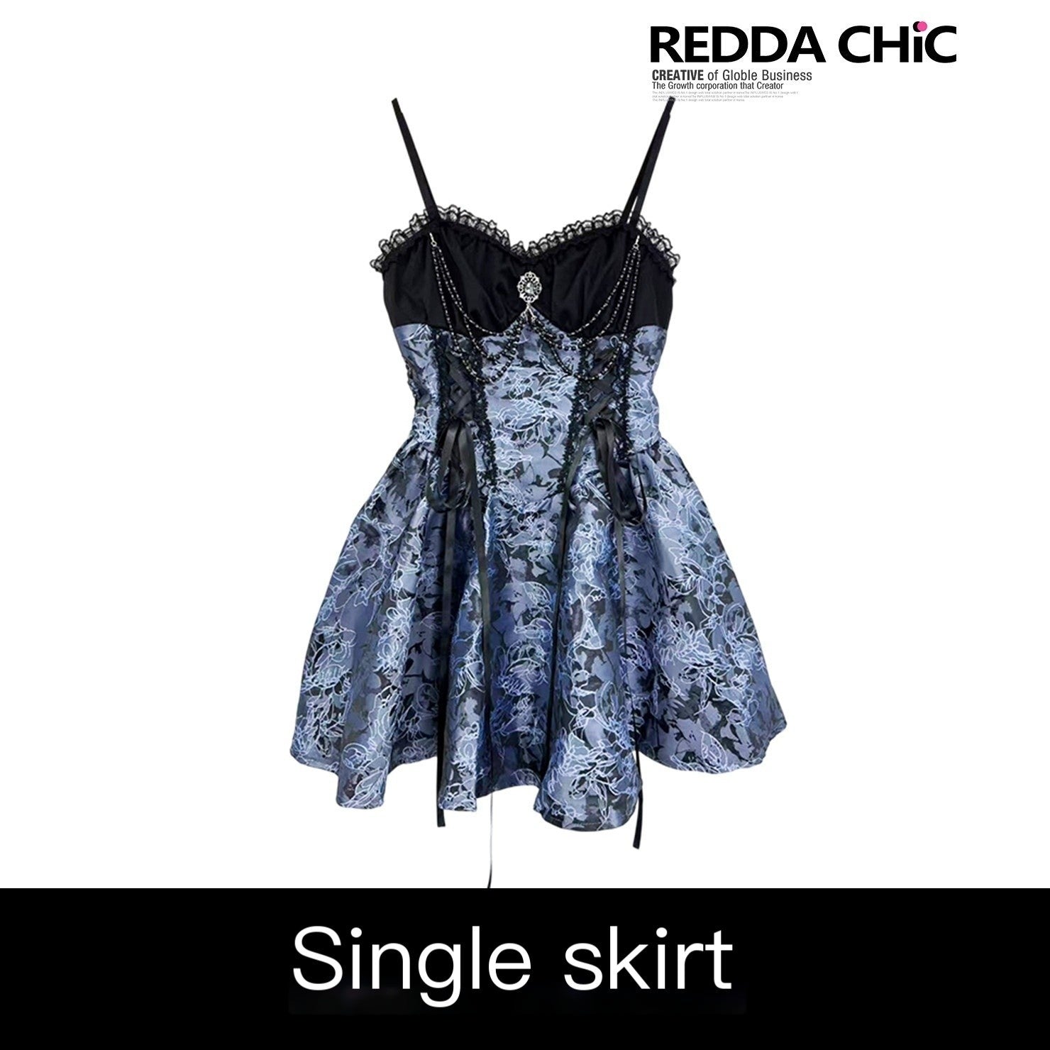 REDDACHIC_Gothic_Lolita_Puff_Strap_Short_Sleeve_Waist_Cinch_Women'S_Polyester_Midi_Dresses_MISSTT