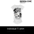 REDDACHIC_Gothic_Pleated_Skull_Waist_Cinch_Cropped_Slim_Women'S_Short_Sleeve_T-Shirts_MISSTT