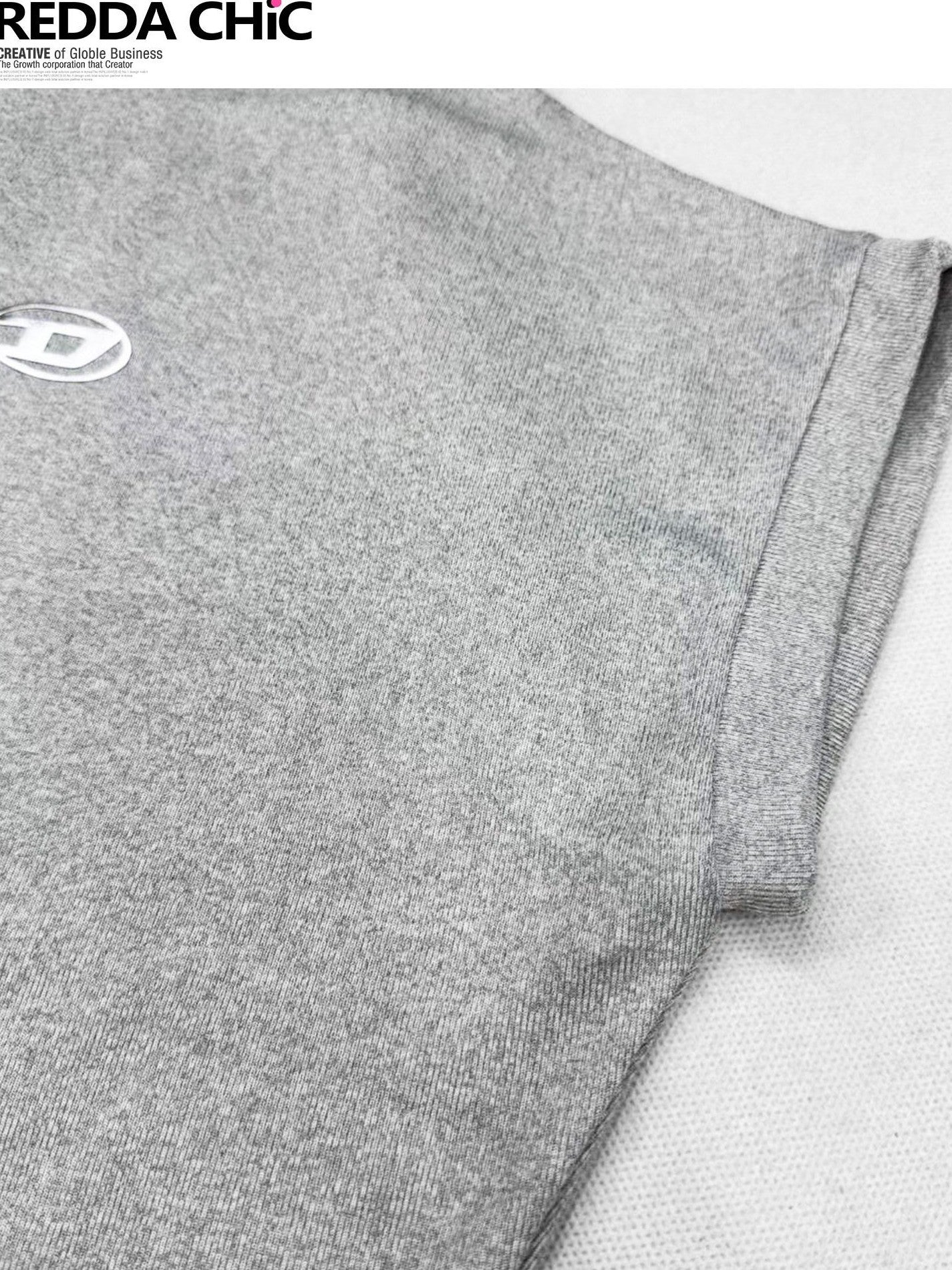 REDDACHIC Gray Blue Mock Neck Cinched Waist Cropped Slim Women'S Polyester Tank Tops