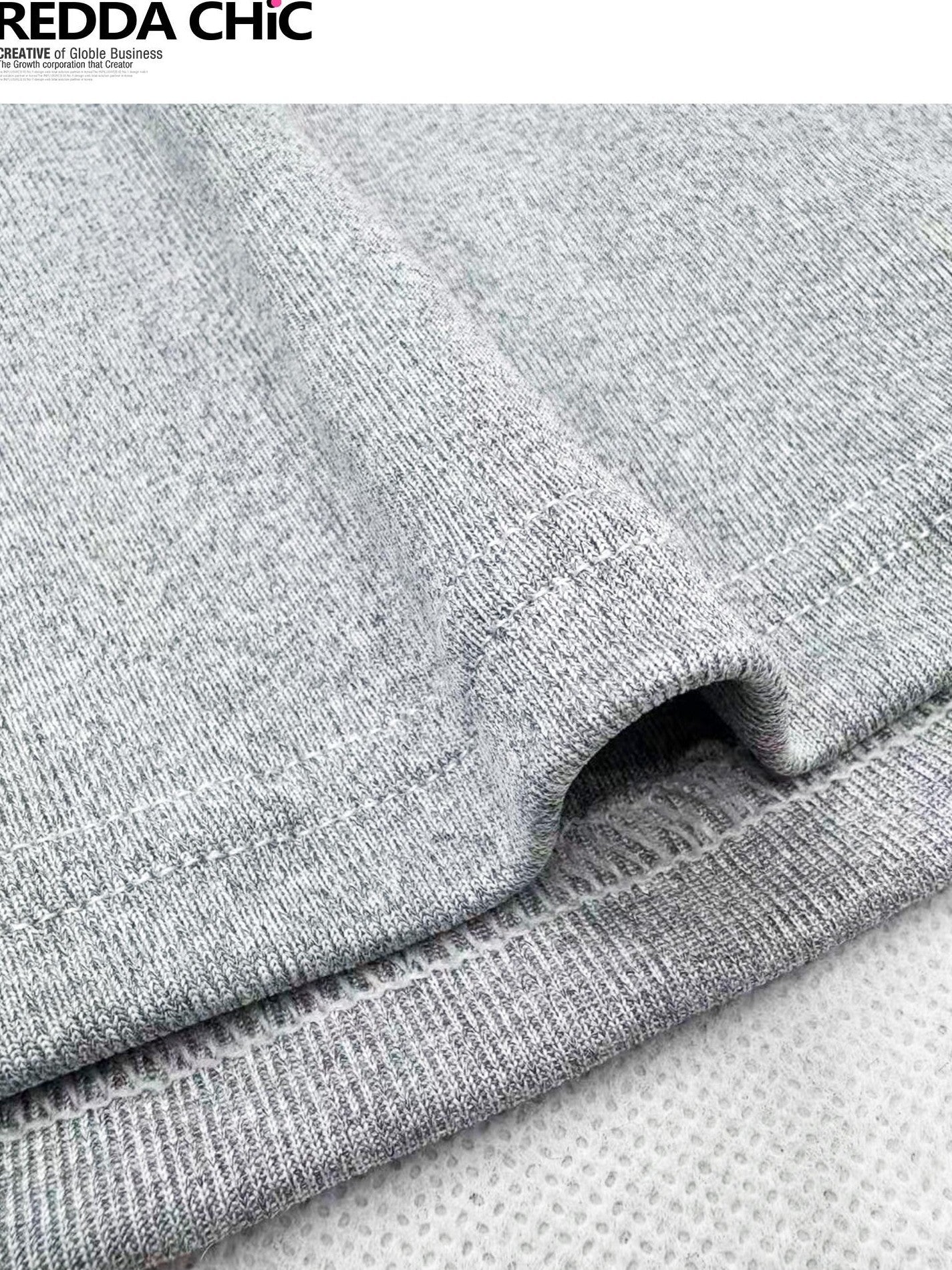 REDDACHIC Gray Blue Mock Neck Cinched Waist Cropped Slim Women'S Polyester Tank Tops
