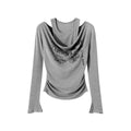REDDACHIC_Gray_Off_Shoulder_Cross_Print_Faux_Two_Piece_Slim_Women'S_Long_Sleeve_T-Shirts_MISSTT