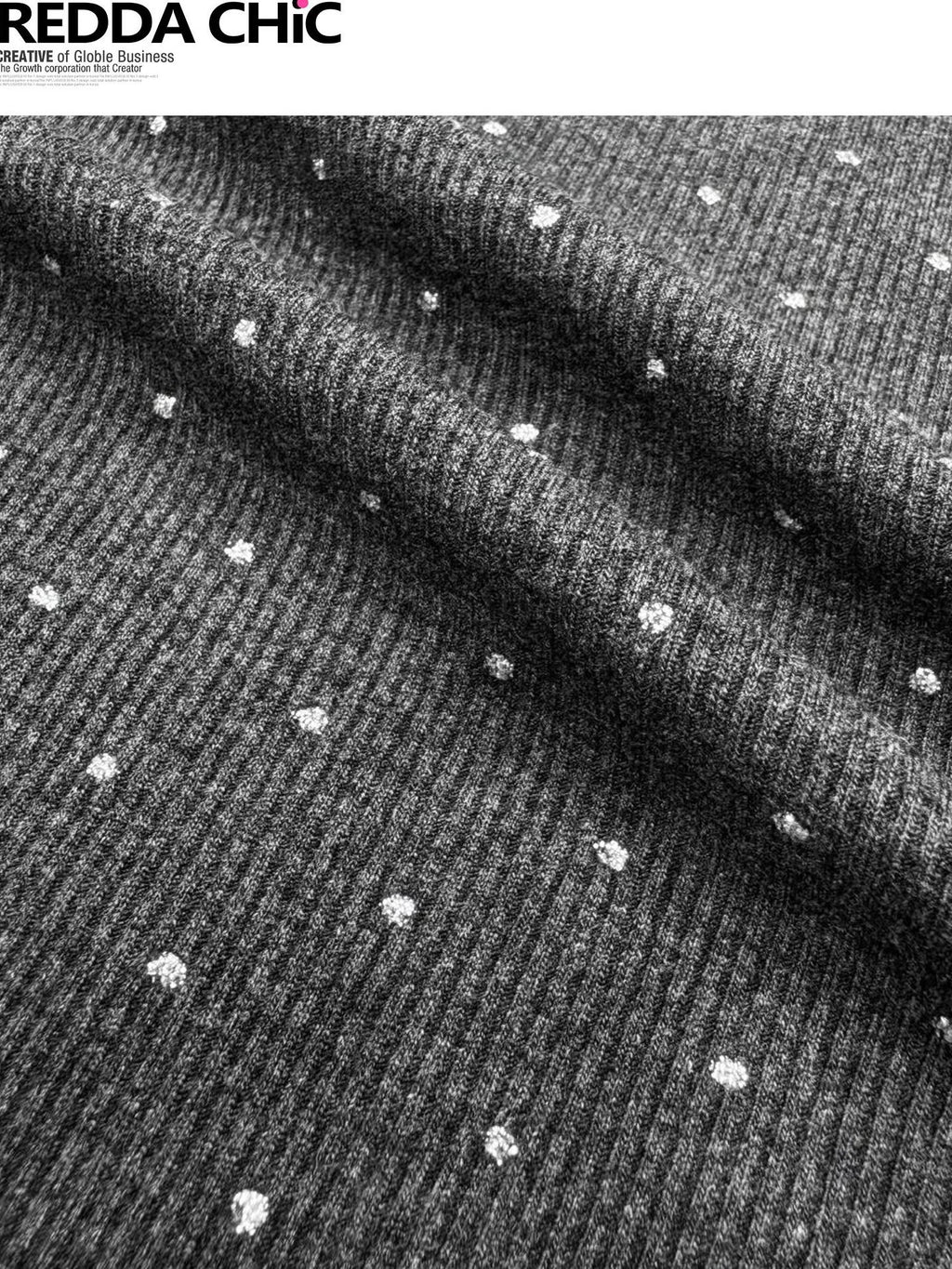REDDACHIC Gray Polka Dot Shimmer Cropped Fitted Women'S Short Sleeve T-Shirts