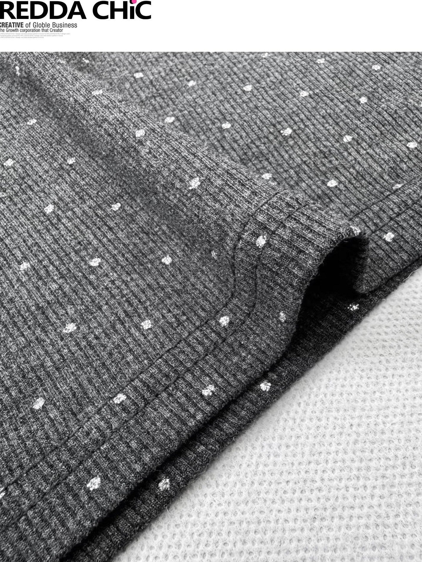 REDDACHIC Gray Polka Dot Shimmer Cropped Fitted Women'S Short Sleeve T-Shirts