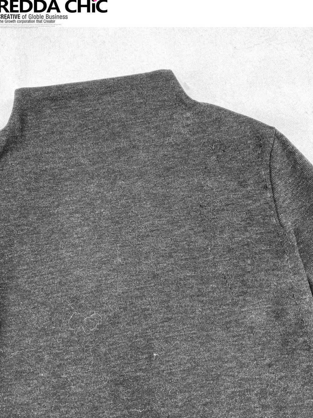 REDDACHIC Gray Turtleneck Cape Batwing Women'S Cable Knit Fur Trim Layered Sweaters