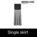 REDDACHIC_Grey_Patchwork_A_Line_Low_Waist_Loose_Drape_Women'S_Other_Material_Maxi_Skirts_MISSTT
