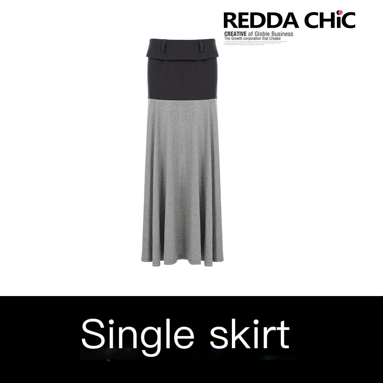REDDACHIC_Grey_Patchwork_A_Line_Low_Waist_Loose_Drape_Women'S_Other_Material_Maxi_Skirts_MISSTT