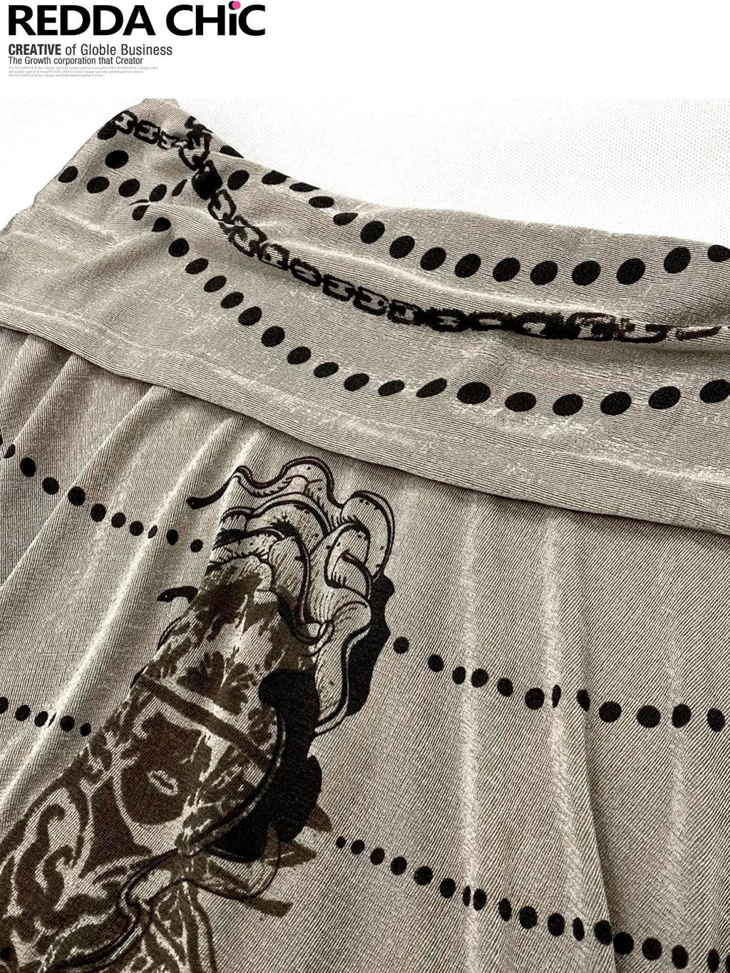 REDDACHIC Khaki Off Shoulder Cross Print Patchwork Women'S Velvet Long Sleeve T-Shirts