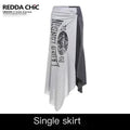REDDACHIC_Lettering_Print_Asymmetric_Layered_Slit_A_Line_Sporty_Women'S_Maxi_Skirts_MISSTT