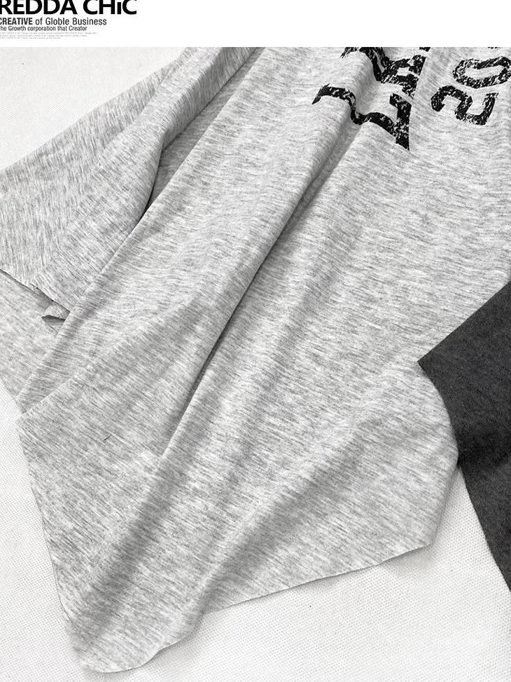 REDDACHIC Lettering Print Asymmetric Layered Slit A Line Sporty Women'S Maxi Skirts