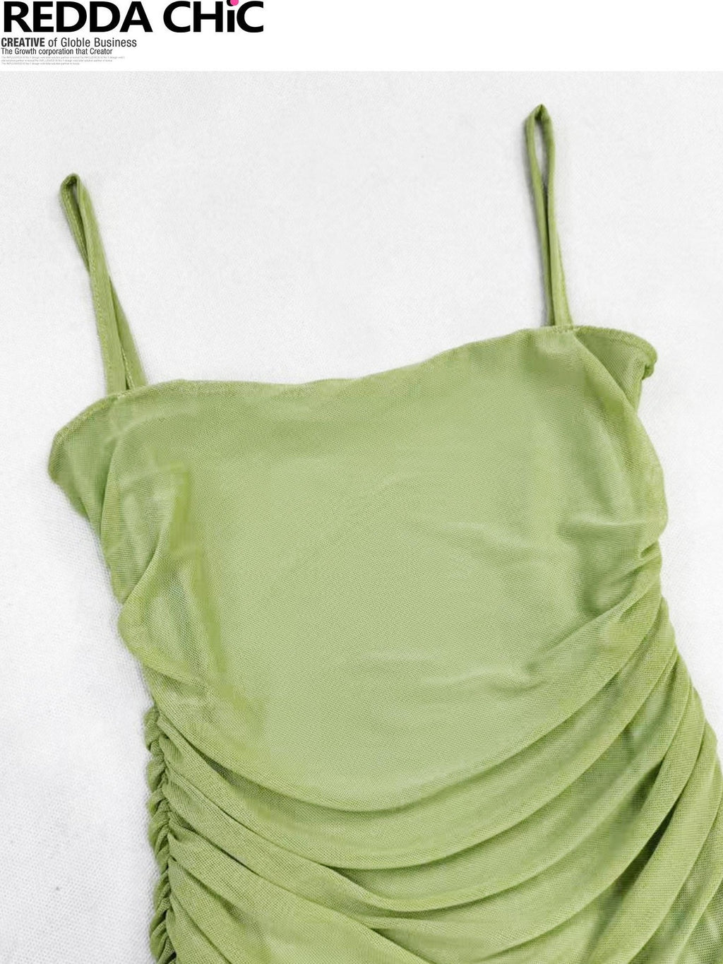 REDDACHIC Mustard Green Cutout Fishtail Bodycon Women'S Mesh Slip Maxi Dresses