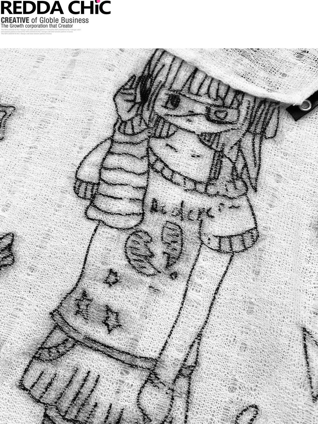 REDDACHIC Off Shoulder Cartoon Print Bardot Loose Women'S White Short Sleeve T-Shirts