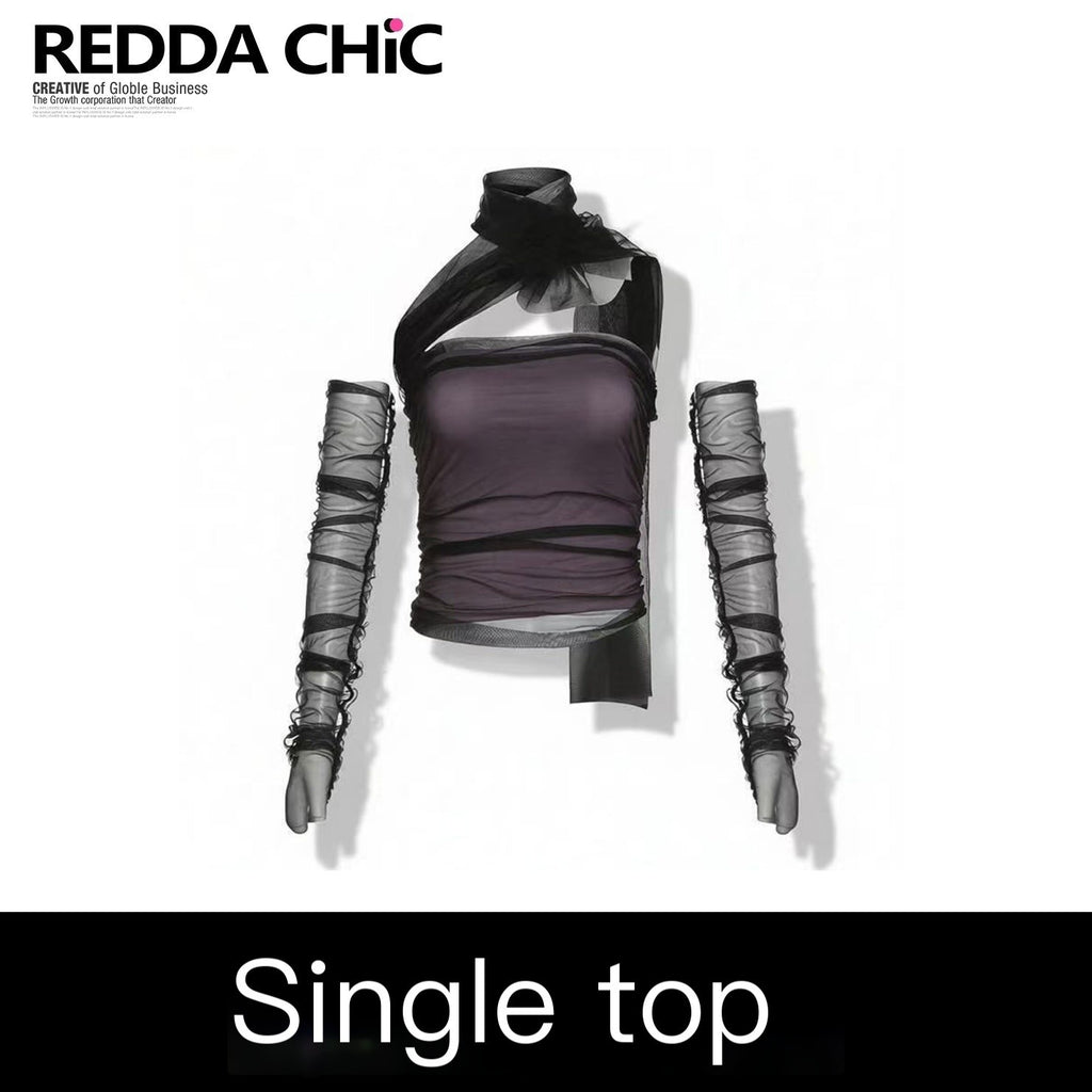 REDDACHIC_Purple_Cropped_Slim_Fit_Vintage_Sleeveless_Women'S_Mesh_Tube_Tops_/_Bandeaus_MISSTT