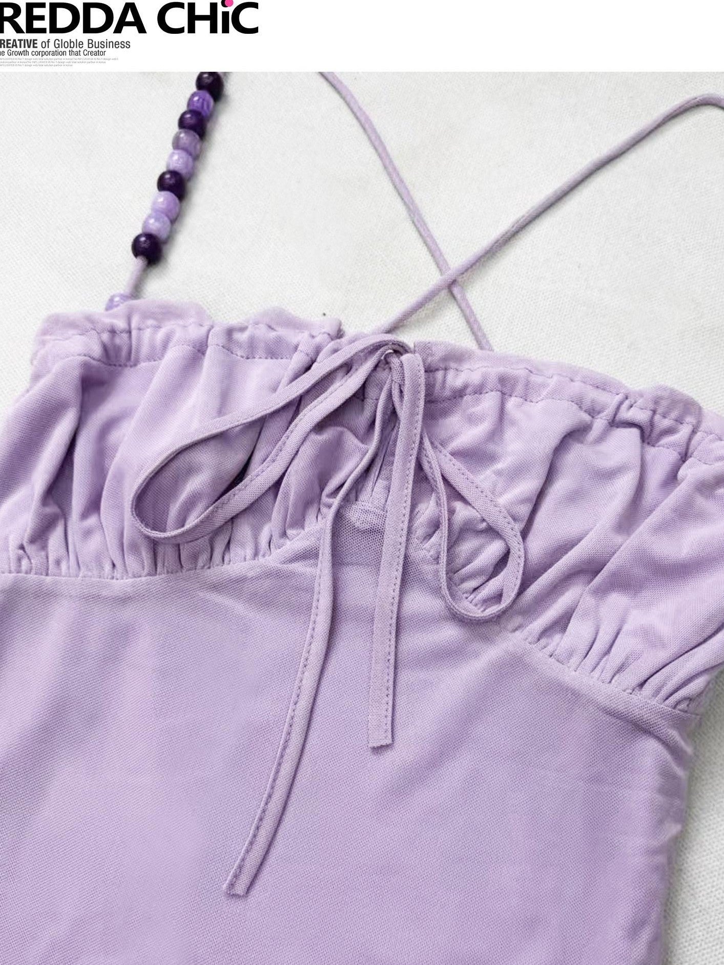 REDDACHIC Purple Spaghetti Strap Cami Bodycon Slim Sexy Beach Women'S Top & Skirt Sets