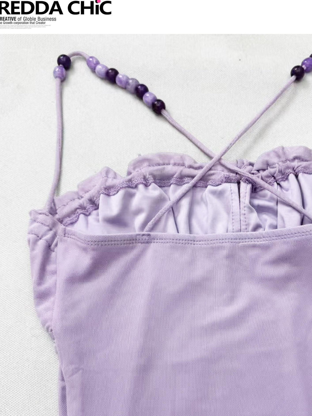 REDDACHIC Purple Spaghetti Strap Cami Bodycon Slim Sexy Beach Women'S Top & Skirt Sets