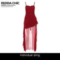 REDDACHIC_Red_Asymmetrical_Ruffle_Slim_Fit_Camisole_Women'S_Slip_Maxi_Dresses_MISSTT