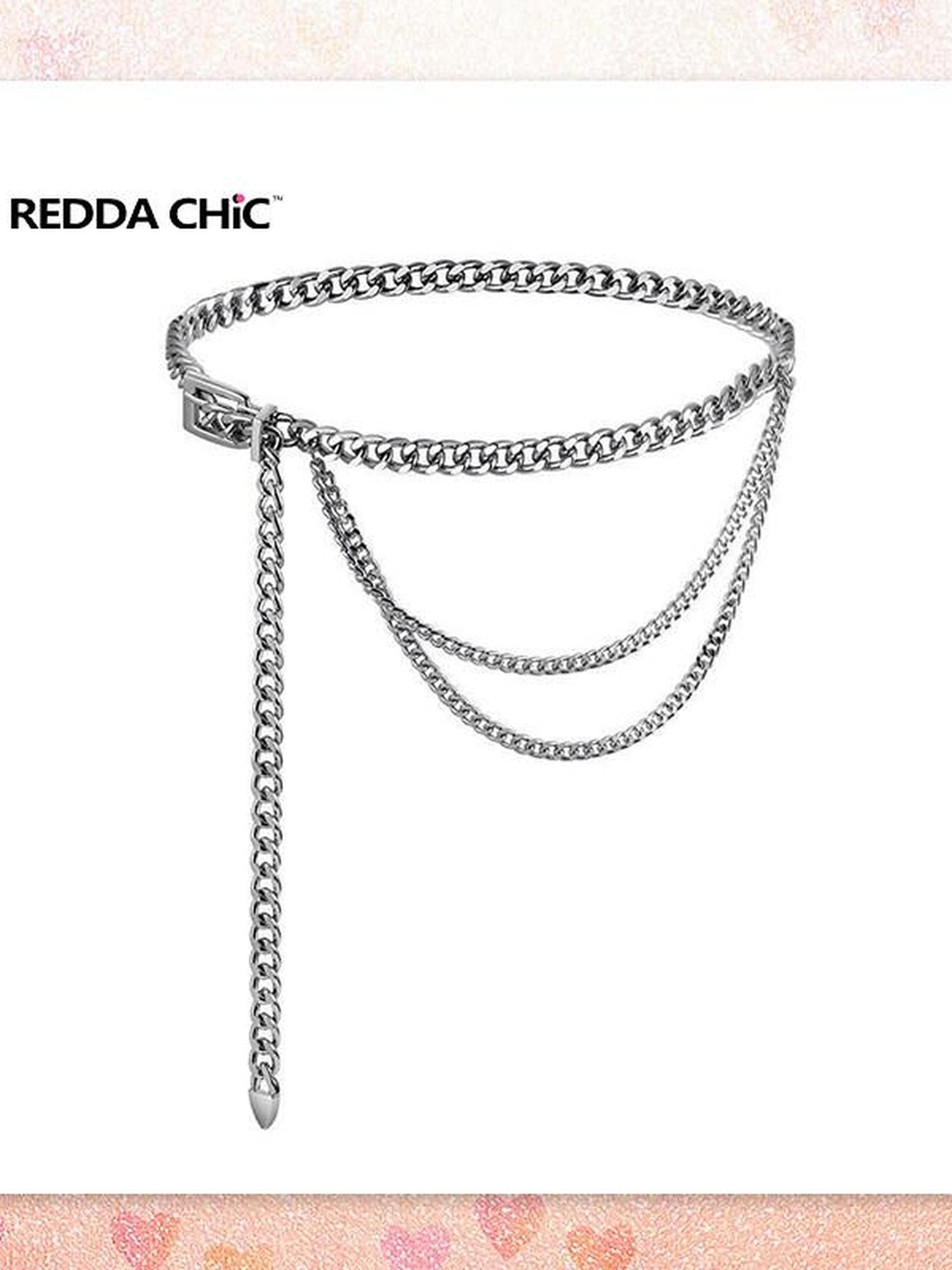 REDDACHIC Sexy Layered Waist Chain Euro Style Women'S Metal Clothing Accessories