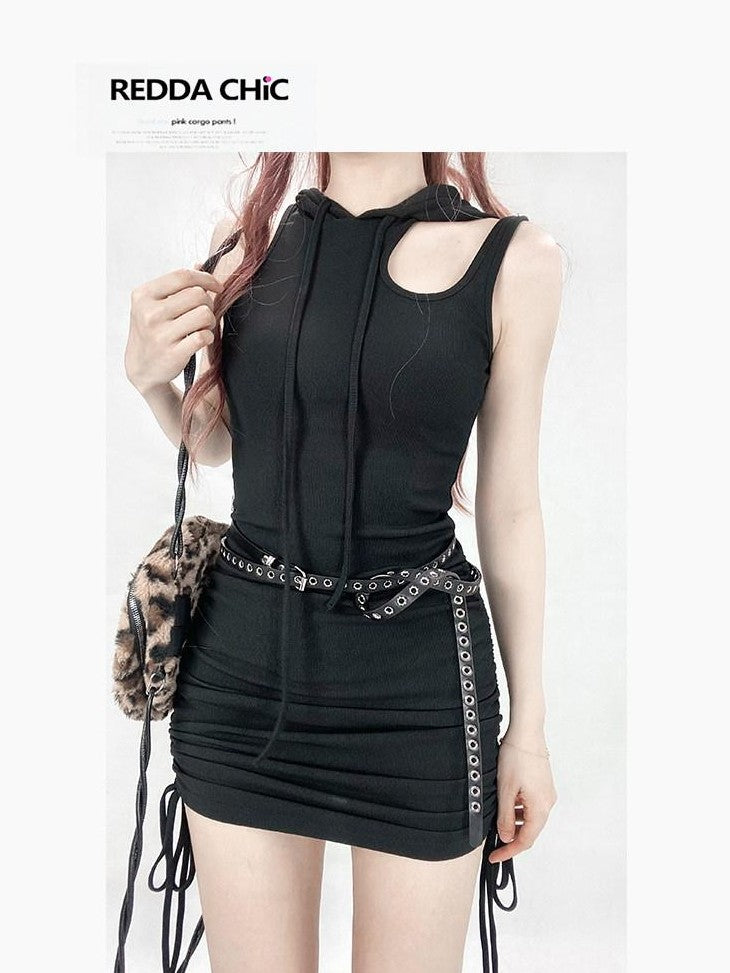 REDDACHIC Slim Extra Long Double Loop Adjustable Knot Women'S Leather Belts