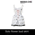 REDDACHIC_Star_Print_Padded_Bust_A_Line_Cake_Skirt_Women'S_Polyester_Slip_Mini_Dresses_MISSTT