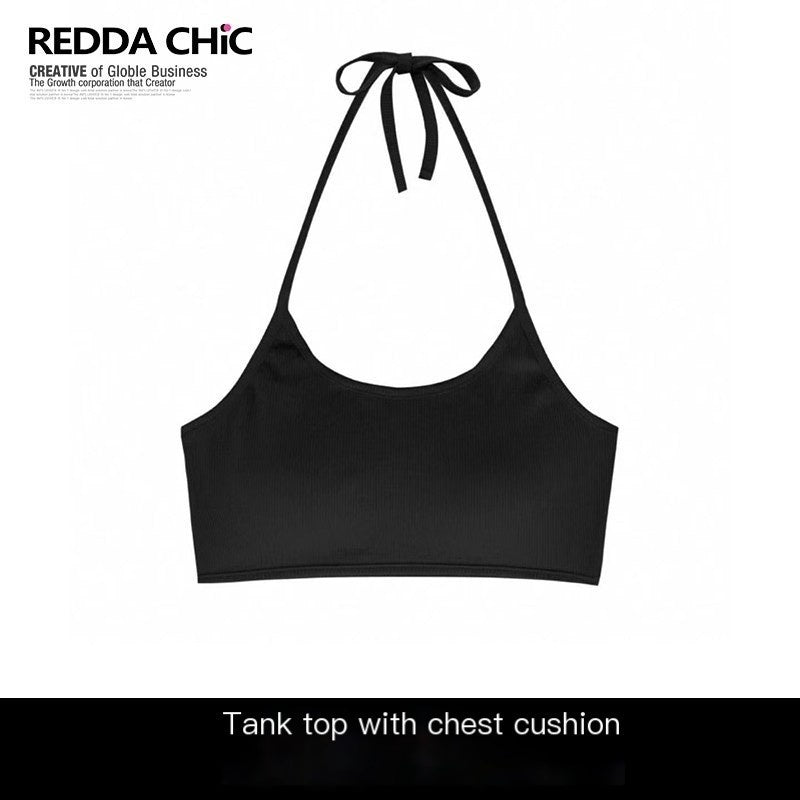 REDDACHIC_Subculture_Black_Halter_Padded_Backless_Cropped_Slim_Fit_Women'S_Camisoles_MISSTT