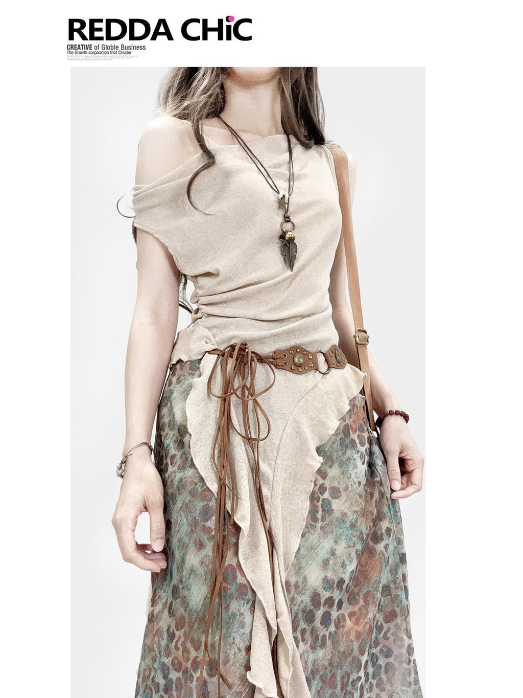 REDDACHIC Vintage Asymmetrical Uneven Slim Fit Off Shoulder Layered Women'S Mini Dresses