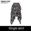 REDDACHIC_Vintage_Dark_Plaid_Ruffle_Asymmetric_Tie_Dye_Women'S_Maxi_Skirts_MISSTT