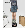 REDDACHIC_Vintage_Frayed_Distressed_Fringe_High_Waist_Women'S_Denim_Mini_Skirts_MISSTT
