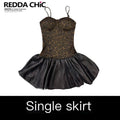 REDDACHIC_Vintage_Leopard_Padded_Spaghetti_Strap_Cinched_Waist_Women'S_Tulle_Mini_Dresses_MISSTT
