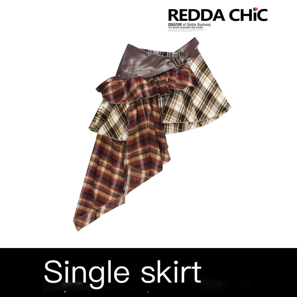 REDDACHIC_Vintage_Plaid_Patchwork_Asymmetric_Ruffle_Pleated_A_Line_Women'S_Midi_Skirts_MISSTT