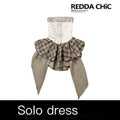 REDDACHIC_Vintage_Plaid_Patchwork_Tiered_Strapless_Women'S_Slip_Midi_Dresses_MISSTT