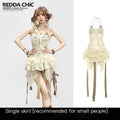 REDDACHIC_Vintage_Puff_Asymmetrical_Layered_Bow_Women'S_Tulle_Slip_Mini_Dresses_MISSTT
