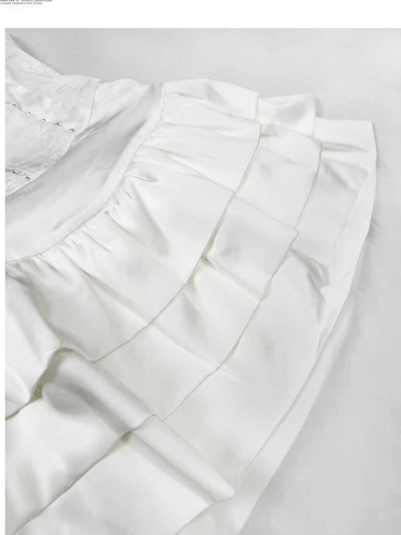 REDDACHIC White Asymmetric Train Waist Cinched Slim Women'S Strapless Maxi Dresses