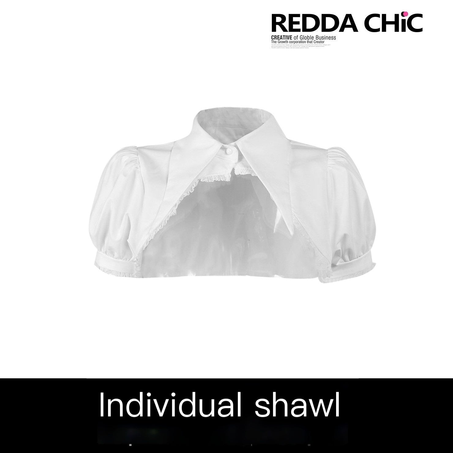 REDDACHIC_White_Gothic_Puff_Sleeve_Cinched_Waist_Shawl_Camisole_Women'S_Mini_Dresses_MISSTT