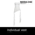 REDDACHIC_White_Retro_Asymmetric_Ruffle_Cropped_Women'S_Mesh_Strapless_Mini_Dresses_MISSTT