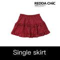 REDDACHIC_Wine_Red_Polka_Dot_Tiered_Ruffle_Y2K_High_Waist_Women'S_Chiffon_Mini_Skirts_MISSTT