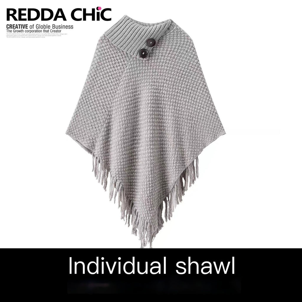 REDDACHIC_Y2K_Asymmetrical_Fringe_Shawl_High_Neck_Loose_Layered_Women'S_Knit_Sweaters_MISSTT