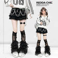 REDDACHIC_Y2K_Layered_Lace_Tiered_Puffy_High_Waist_Women'S_Black_Mini_Skirts_MISSTT