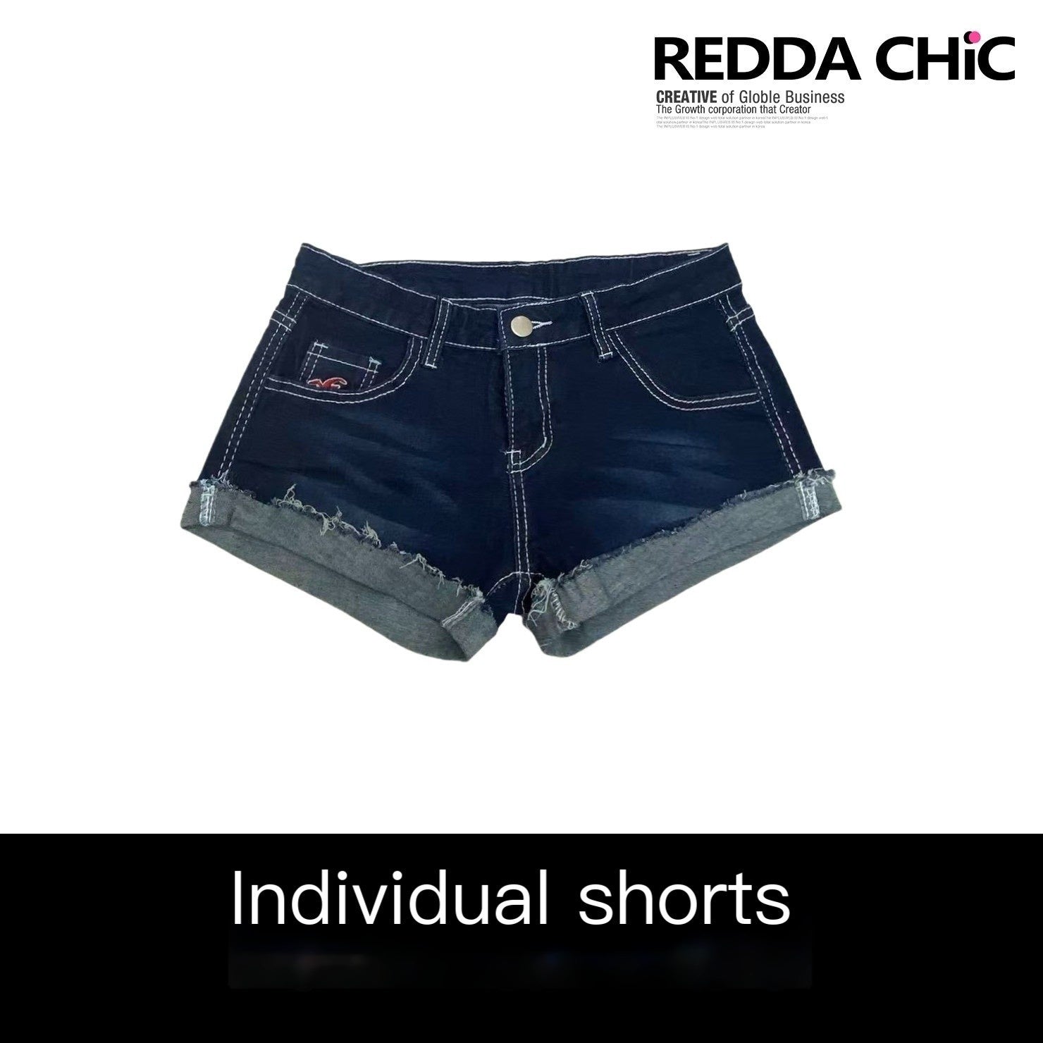 REDDACHIC_Y2K_Retro_Low_Rise_Ultra_Short_Slim_Straight_Women'S_Denim_Shorts_MISSTT