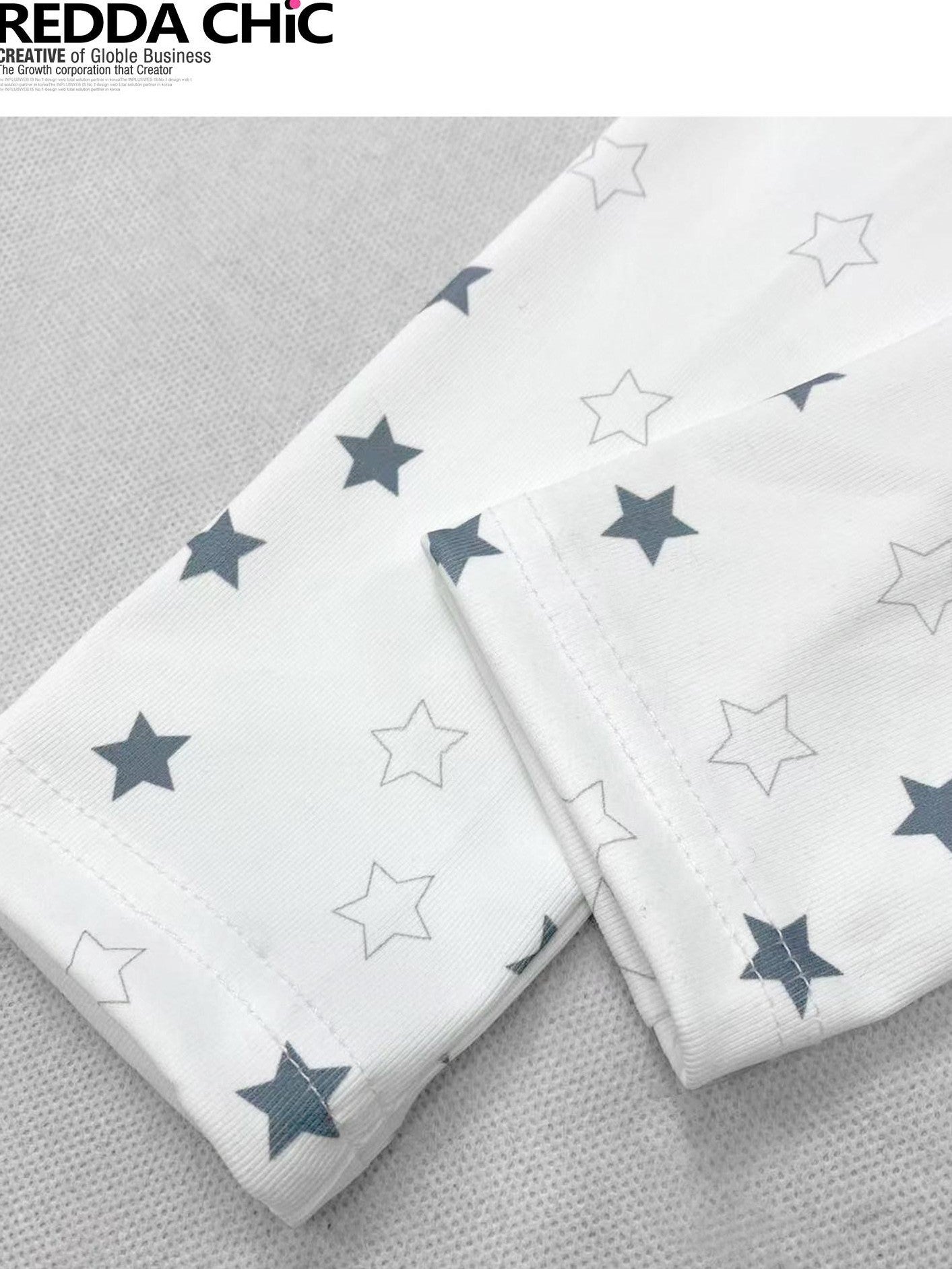 REDDACHIC Y2K Star Printed Slim Fit Women'S White Long Sleeve T-Shirts