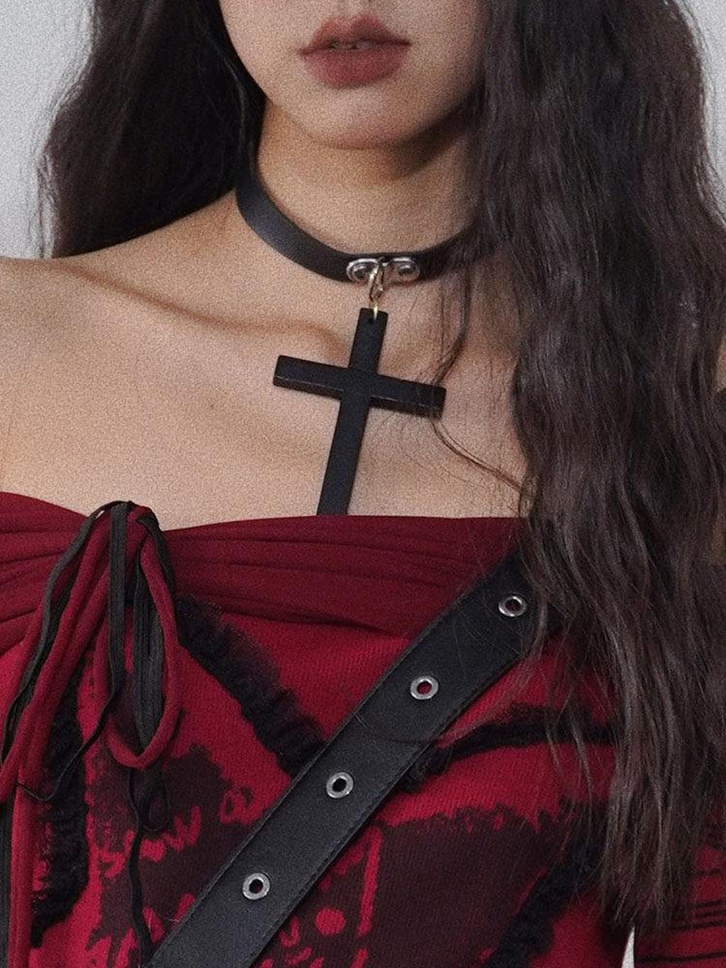 WSW Affordable Black Leather Chain Hip Hop Unisex Street Jewelry Necklaces