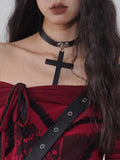 WSW Affordable Black Leather Chain Hip Hop Unisex Street Jewelry Necklaces