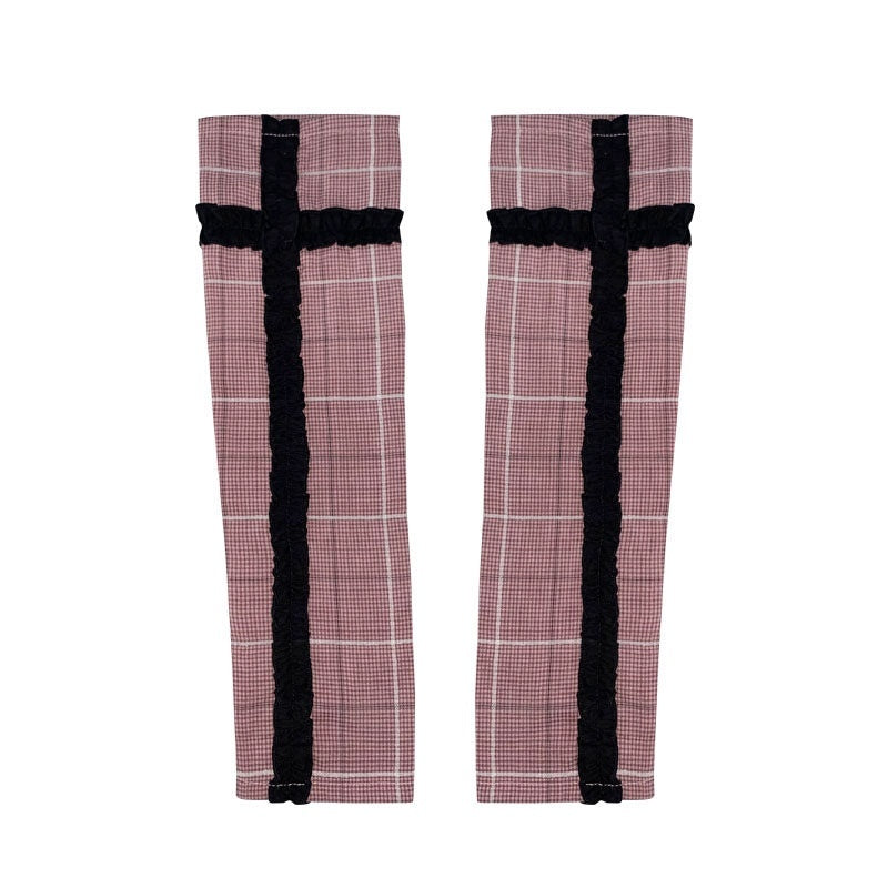 WSW_Cozy_Fleece_Lined_Touchscreen_Knit_Two_Tone_Black_Pink_One_Size_Gloves_&_Mittens_MISSTT